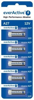 EVERACTIVE BATERIE ALKALICZNE 27A 12V BLISTER 5 SZT. 27A5BL EverActive