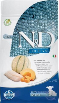 FARMINA N&D OCEAN DOG COD PUMPKIN & CANTALOUPE MELON PUPPY MINI 800g Farmina