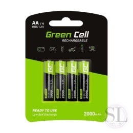GREEN CELL AKUMULATORKI PALUSZKI 4X AA R6 2000MAH Green Cell
