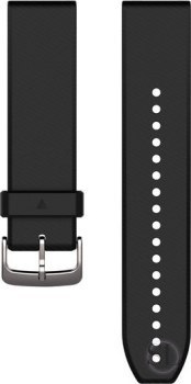 Pasek silikonowy na nadgarstek QuickFit 22 (czarny / srebrny) Garmin