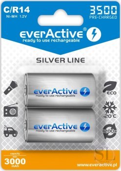 Zestaw akumulatorków everActive EVHRL14-3500 (3500mAh ; Ni-MH) EverActive