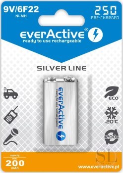 Zestaw akumulatorków everActive EVHRL22-250 (250 mAh ; Ni-MH) EverActive