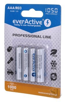 Zestaw akumulatorków everActive Professional line EVHRL03-1050 (1050mAh ; Ni-MH LSD) EverActive