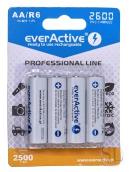 Zestaw akumulatorków everActive Professional line EVHRL6-2600 (2600mAh ; Ni-MH) EverActive