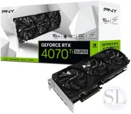 Karta graficzna - PNY GeForce RTX 4070 Ti SUPER Verto Triple Fan 16GB OC GDDR6X DLSS 3 PNY