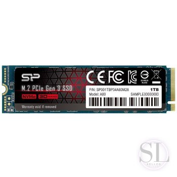 Dysk twardy Silicon Power P34A80 M.2 NVMe PCIe 1TB (SP001TBP34A80M28) Silicon Power