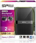 Dysk zewnętrzny Silicon Power Armor A60 1TB 2.5 USB 3.2 5400 obr/min Green-Black (SP010TBPHDA60S3K) Silicon Power