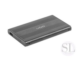 Obudowa UGO UKZ-1003 (2.5 ; USB 2.0; Aluminium; kolor czarny) UGO