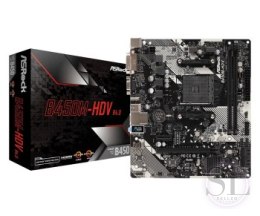 Płyta główna Asrock B450M-HDV R4.0 (AM4; 2x DDR4 DIMM; Micro ATX) ASRock