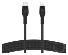 BELKIN KABEL USB-C - LTG OPLOT SILICONE 2M CZARNY Belkin