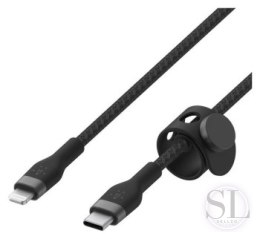 BELKIN KABEL USB-C - LTG OPLOT SILICONE 2M CZARNY Belkin