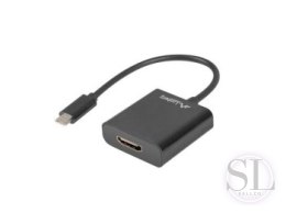 Adapter Lanberg AD-UC-HD-01 (USB typu C M - HDMI F; 0 15m; kolor czarny) Lanberg
