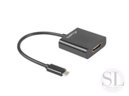 Adapter Lanberg AD-UC-HD-01 (USB typu C M - HDMI F; 0 15m; kolor czarny) Lanberg