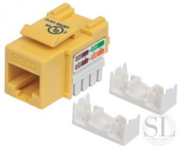 Intellinet 210133 Moduł Keystone RJ45 UTP Cat5e, Punch-Down, żółty Intellinet