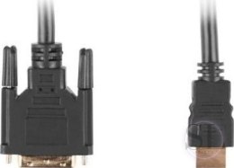 Kabel Lanberg CA-HDDV-10CC-0030-BK (HDMI M - DVI-D (18+1) M; 3m; kolor czarny) Lanberg