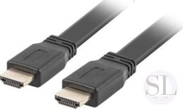 Kabel Lanberg CA-HDMI-21CU-0010-BK (HDMI M - HDMI M; 1m; kolor czarny) Lanberg