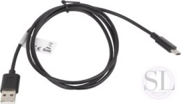 Kabel Lanberg CA-USBO-10CC-0010-BK (USB 2.0 typu A M - USB typu C M; 1m; kolor czarny) Lanberg