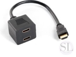 Splitter Lanberg AD-0019-BK (HDMI M - 2x HDMI F; 0 20m; kolor czarny) Lanberg