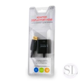 Adapter SAVIO cl-55 (HDMI F - DisplayPort M; 0 10m; kolor czarny) SAVIO