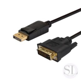 Kabel SAVIO CL-106 (DisplayPort M - DVI-D M; 1 8m; kolor czarny) SAVIO