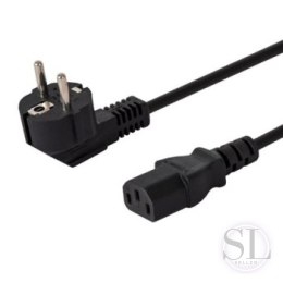 Kabel SAVIO CL-98 (IEC320 C13 - Shuko ; 1 8m; kolor czarny) SAVIO