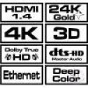Kabel SAVIO cl-01 (HDMI - HDMI ; 1 5m; kolor czarny) SAVIO