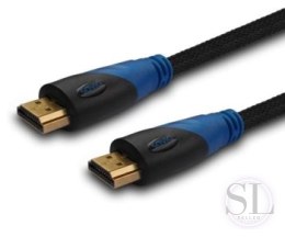 Kabel SAVIO cl-49 (HDMI M - HDMI M; 5m; kolor czarny) SAVIO