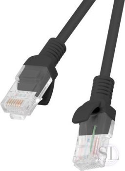 Patchcord UTP Lanberg PCU5-10CC-0300-BK (RJ45 - RJ45 ; 3m; UTP; kat. 5e; kolor czarny) Lanberg