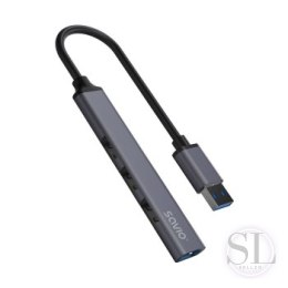 SAVIO HUB USB-A - 3 X USB-A 2.0 1 X USB-A 3.0 SZARY AK-70 SAVIO