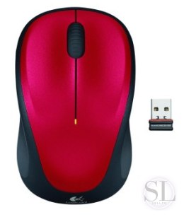 Mysz bezprzewodowa Logitech M235 czerwona 910-002496 Logitech