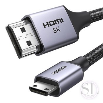 UGREEN HD163 Mini HDMI - HDMI 8K 1m (czarny) UGREEN