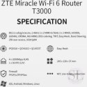Router ZTE T3000 Wi-Fi 6 router Wi-Fi jednostka IDU ZTE Poland