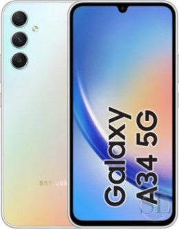 Smartfon Samsung Galaxy A34 (A346B) 6/128GB 6 6 SAMOLED 1080x2408 5000mAh Hybrid Dual SIM 5G Awesome Silver Samsung