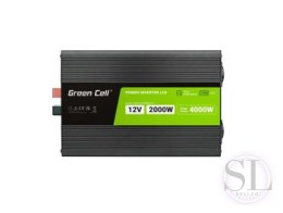 GREEN CELL PRZETWORNICA LCD 12V/230V 2000W/4000W CZYSTY SINUS INVGC12P2000LCD Green Cell
