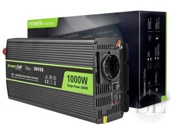 Green Cell 12V na 230V Modyfikowana sinusoida 1000W Green Cell