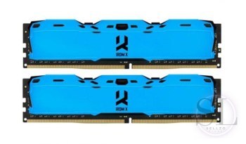 GOODRAM DDR4 16GB PC4-25600 (3200MHz) 16-20-20 DUAL CHANNEL KIT IRDM X BLUE 1024x8 GOODRAM