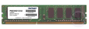 Pamięć Patriot Memory Signature PSD38G13332 (DDR3 DIMM; 1 x 8 GB; 1333 MHz; CL9) Patriot Memory