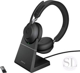 Słuchawki - Słuchawki bezprzewodowe Jabra Evolve 2 65 UC Stereo Stand Black - 26599-989-989 Jabra