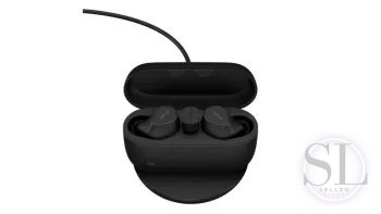 Słuchawki - Słuchawki bezprzewodowe Jabra Evolve 2 Buds USB-C MS Wireless Charging Pad - 20797-999-889 Jabra