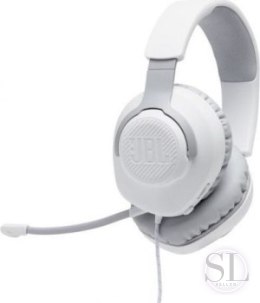 Słuchawki JBL QUANTUM 100 (białe przewodowe nauszne gamingowe) JBL
