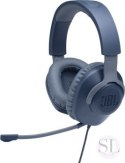 Słuchawki JBL QUANTUM 100 (niebieskie przewodowe gamingowe) JBL