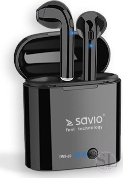 Słuchawki - Savio TWS-02 Czarne SAVIO