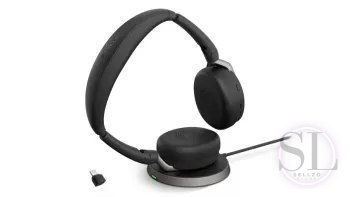 Słuchawki - Słuchawki bezprzewodowe Jabra Evolve 2 65 Flex USB-C MS Stereo Wireless Charging Pad - 26699-999-889 Jabra