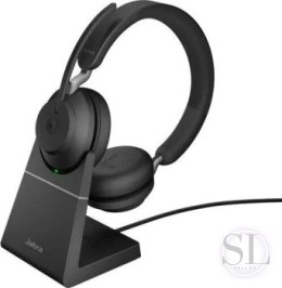 Słuchawki - Słuchawki bezprzewodowe Jabra Evolve 2 65 MS Stereo Stand Black - 26599-999-889 Jabra