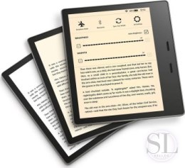 Czytnik Kindle Oasis 3 32GB Szary (B07L5GK1KY) Ekran dotykowy | 7 cali | rozdzielczość 1680x1264 | 32GB | doświetlana matryca E  Kindle