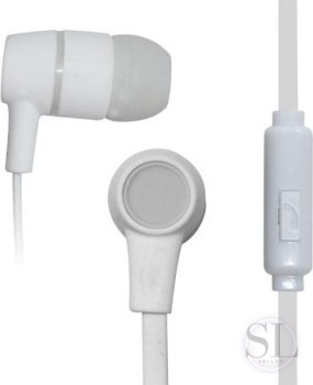 Słuchawki VAKOSS SK-214W (dokanałowe; z wbudowanym mikrofonem; kolor biały) Vakoss