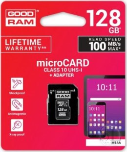 Karta pamięci GoodRam M1AA-1280R12 (128GB; Class 10; Adapter) GOODRAM