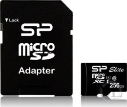 Karta pamięci Silicon Power microSDXC Elite 256GB CL10 UHS-1 (U1) + ADAPTER microSD-SD (SP256GBSTXBU1V10SP) Silicon Power