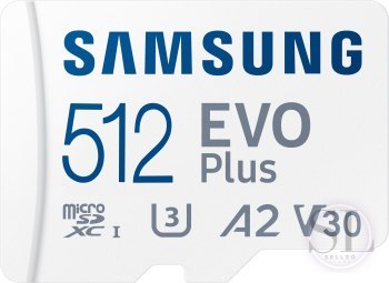 Samsung EVO PLUS microSDXC 512GB UHS-I U3 [Zapis 90MB/s Odczyt 130MB/s] Samsung