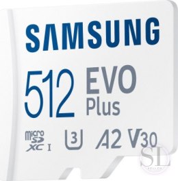 Samsung EVO PLUS microSDXC 512GB UHS-I U3 [Zapis 90MB/s Odczyt 130MB/s] Samsung